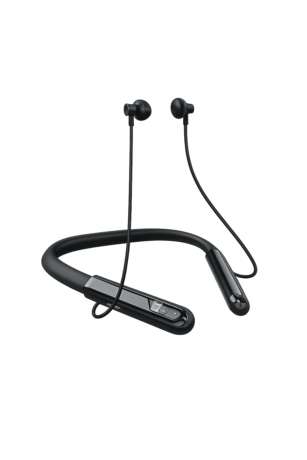 Black PAVAREAL H05 sport wireless neckband earphones with digital battery display