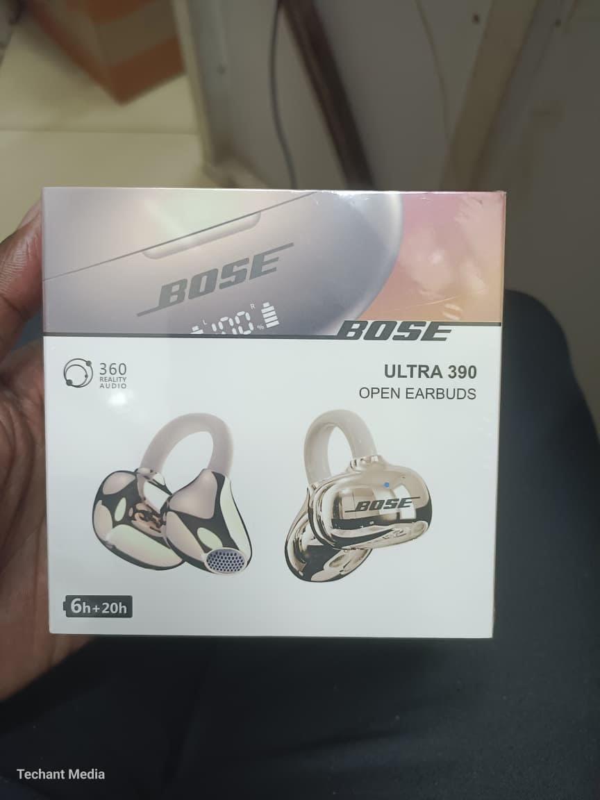 Ultra 390 Open-Ear Wireless Earbuds – Ear-Hook Fit, 360 Audio Claim and Charging Case